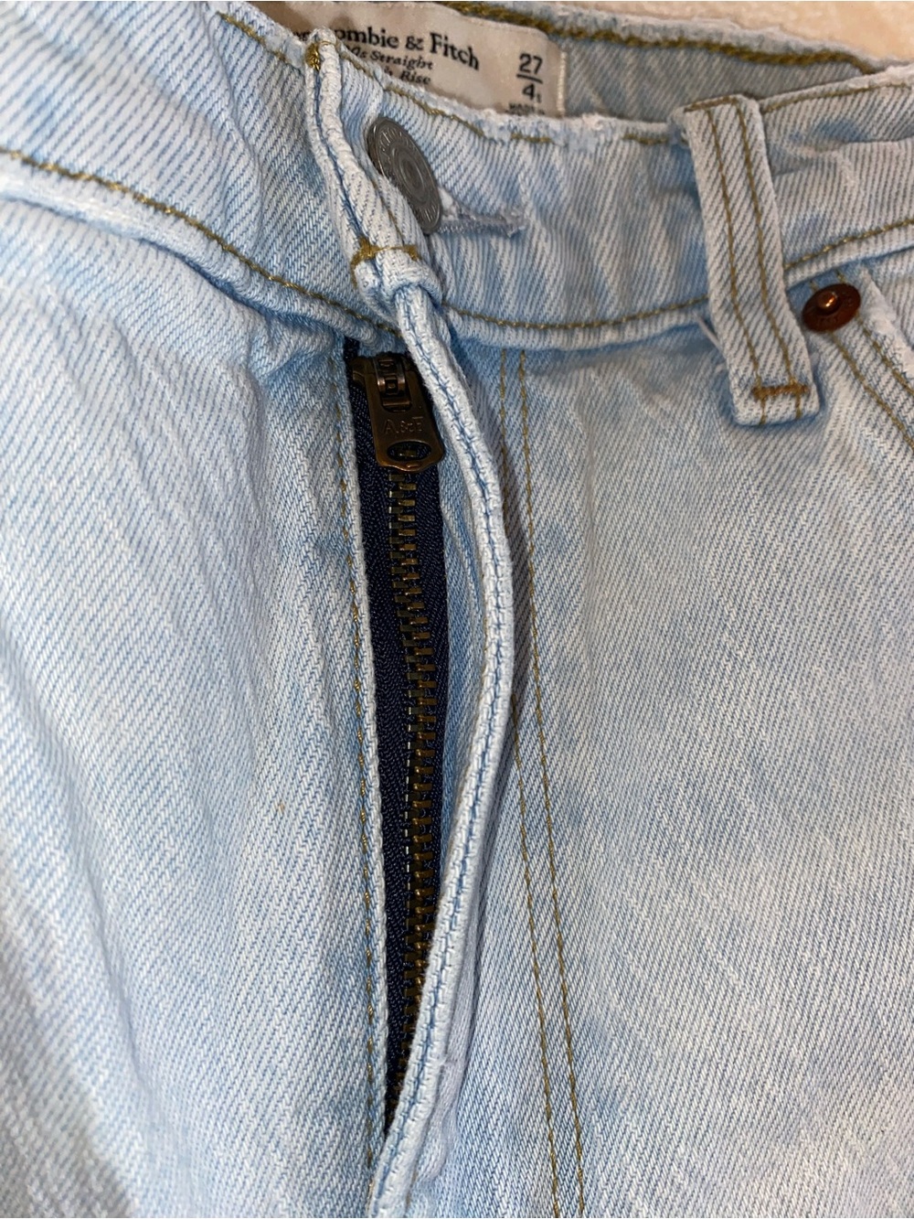Abercrombie & Fitch Curve Love '90s
Straight Ultra High Rise Jeans Women's 27 - Picture 11 of 14